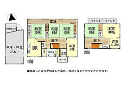 中古戸建　高岡市角 7DKの間取り