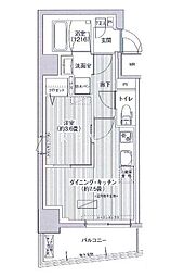 JR総武本線 馬喰町駅 徒歩3分の賃貸マンション 2階1DKの間取り