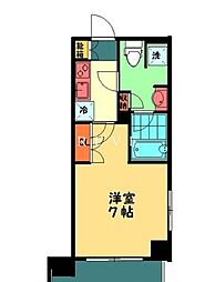 東京メトロ千代田線 乃木坂駅 徒歩2分の賃貸マンション 5階1Kの間取り