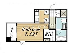 都営三田線 白金高輪駅 徒歩4分の賃貸マンション 7階1Kの間取り