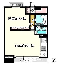 東京メトロ日比谷線 東銀座駅 徒歩1分の賃貸マンション 6階1LDKの間取り