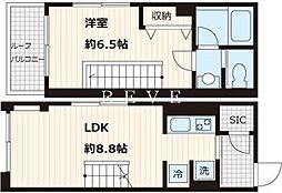 都営大江戸線 本郷三丁目駅 徒歩5分の賃貸マンション 4階1LDKの間取り