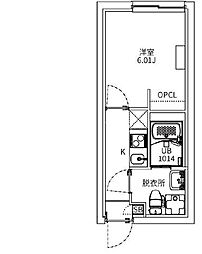 JR総武線 飯田橋駅 徒歩14分の賃貸マンション 3階1Kの間取り