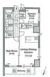 東京メトロ南北線 本駒込駅 徒歩5分の賃貸マンション 13階1SLDKの間取り