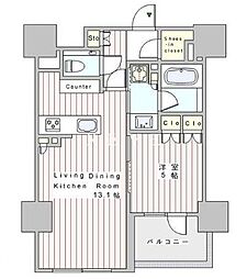 間取図画像 1LDK