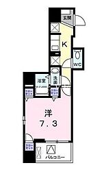 ベスティエ秋葉原 1Kの間取図画像