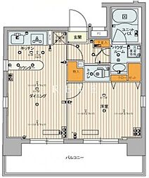 スカイコート本郷東大前弐番館 1DKの間取図画像
