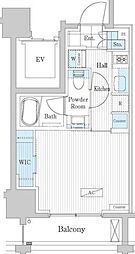 JR総武線 浅草橋駅 徒歩2分の賃貸マンション 5階1Kの間取り