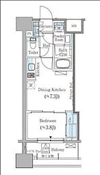 JR総武線 御茶ノ水駅 徒歩5分の賃貸マンション 7階1DKの間取り