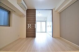 東京メトロ有楽町線 新富町駅 徒歩1分の賃貸マンション 8階1LDKのリビング/ダイニング