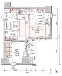 東京メトロ日比谷線 八丁堀駅 徒歩7分の賃貸マンション 3階1LDKの間取り