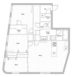 JR山手線 巣鴨駅 徒歩8分の賃貸マンション 4階3LDKの間取り