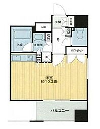 都営新宿線 九段下駅 徒歩3分の賃貸マンション 5階ワンルームの間取り