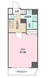 JR山手線 上野駅 徒歩12分の賃貸マンション 6階1Kの間取り