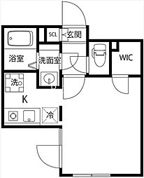 東京メトロ東西線 神楽坂駅 徒歩8分の賃貸マンション 3階ワンルームの間取り