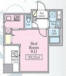 JR山手線 神田駅 徒歩4分の賃貸マンション 3階1Kの間取り