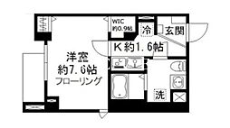 JR総武線 浅草橋駅 徒歩13分の賃貸マンション 1階1Kの間取り