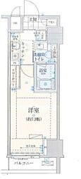JR山手線 神田駅 徒歩14分の賃貸マンション 7階1Kの間取り