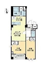 JR京浜東北・根岸線 神田駅 徒歩6分の賃貸マンション 2階2LDKの間取り