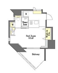 プライムメゾン本郷 ワンルームの間取図画像