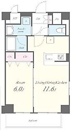 HKBcomfort 1LDKの間取図画像