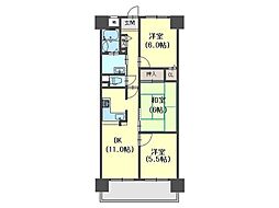 グランプレステージ明石西2 3LDKの間取図画像