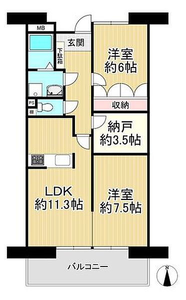 間取りを拡大表示