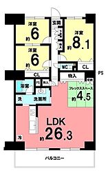 間取図画像 3LDK