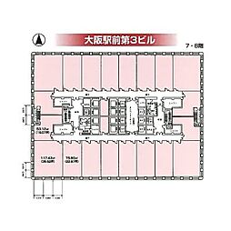 大阪駅前第3ビルの間取図画像