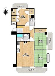 真栄マンション浮島 3LDKの間取図画像