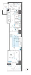 ZOOM信濃町 2階1LDKの間取り