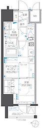 ZOOM本郷 1DKの間取図画像