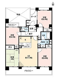 ネオハイツ我孫子 4LDKの間取図画像