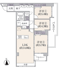 間取図画像 3LDK