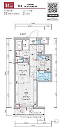 メインステージ練馬春日町 1SKの間取図画像