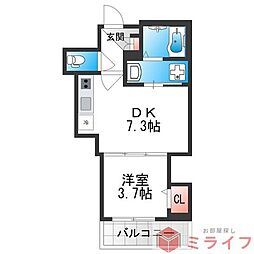 ジャカルタ 519 3階1DKの間取り