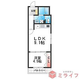 間取図画像 1LDK
