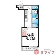 1階 / 1K / 25.79㎡