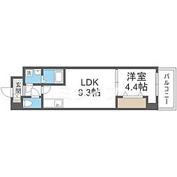 グランパシフィック北巽 1LDKの間取図画像