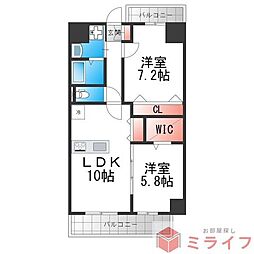 FREEDOM residence堺寺地町 2LDKの間取図画像