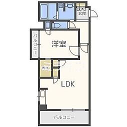 カーサフェリーチェ 1LDKの間取図画像
