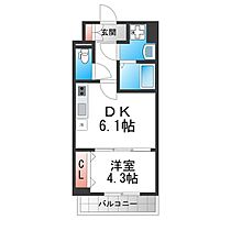 6階 / 1DK / 28.49㎡