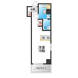 VitaNuova堺 ワンルームの間取図画像