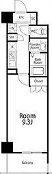 千葉ポートイースト 1Kの間取図画像