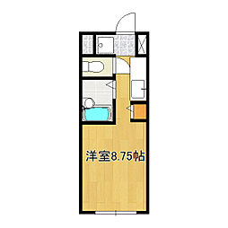 ファースト見川 ワンルームの間取図画像
