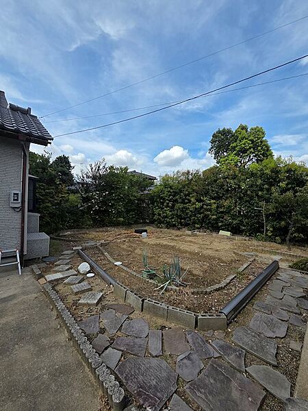 家の横の畑です。