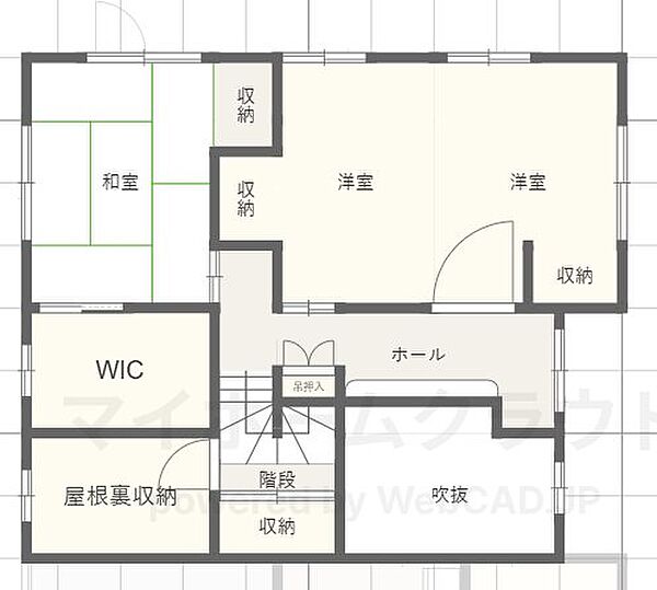 2階：間取り図です。現状と異なる場合は、現状優先となります。