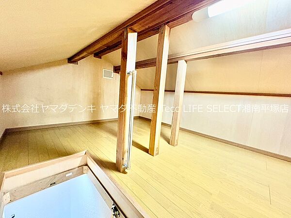 2階の廊下からアクセスできるロフト