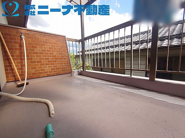 南向きのベランダ