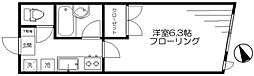 都営新宿線 曙橋駅 徒歩6分の賃貸アパート 1階1Kの間取り